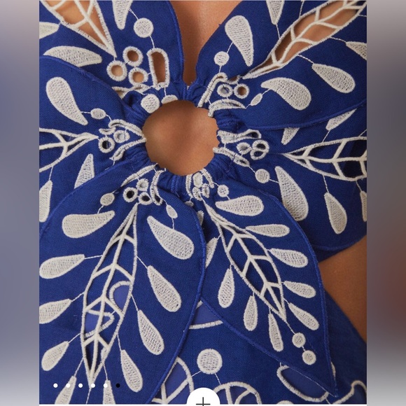 FARM Rio Blue Flower Richelieu Dress - Picture 5 of 8